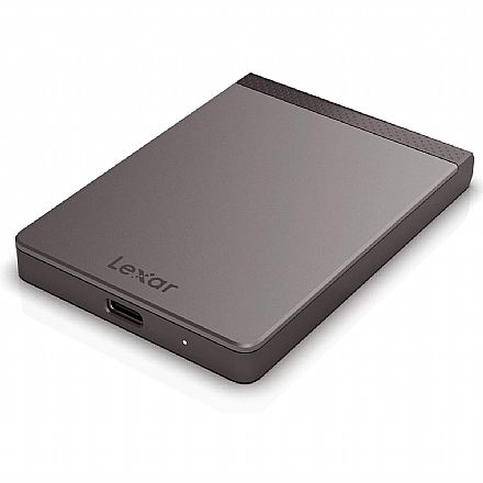 SSD Externo 512GB Lexar SL200 - Portátil - USB 3.1 - Preto - LSL200X512G-RNNNU
