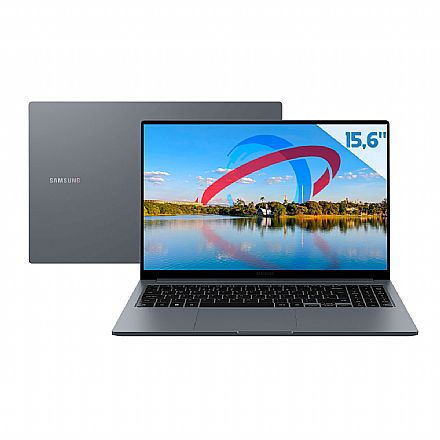 Notebook Samsung Galaxy Book4 - Intel i3 1315U, RAM 8GB, SSD 1TB, Tela 15.6" Full HD, Rede RJ45, Windows 11 - 750XGJ-KG5BR