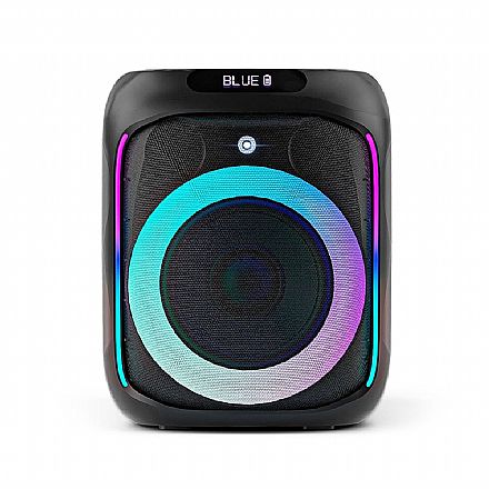 Caixa de Som Bluetooth Goldentec GT Cube - Portátil - LED - Até 4h Reprodução - 250W RMS - Preta - 58135