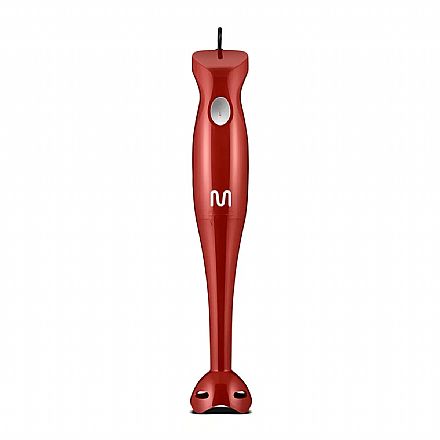Mixer de Alimentos Multilaser Home - 127V - 200W - Copo 500ml - Vermelho - GO011