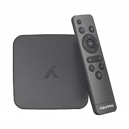 Smart Box Streaming Player Aquário STV-3000PLUS - 16GB - Quad HD - Controle Remoto - Transforme TV em Smart TV - Streaming Wi-Fi - HDMI