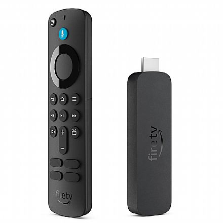 Smart Box Streaming Player - Fire TV Stick - Quad HD 4K - com Controle Remoto - Transforme TV em Smart TV - Wi-Fi - HDMI - B0LFQP4W