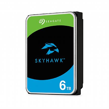 HD 6TB SATA - 5400RPM - 256MB Cache - Seagate SkyHawk Surveillance - ST6000VX009 - Ideal para Vigilância