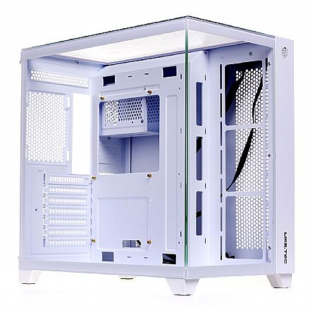 Gabinete Gamer Aquário Liketec Zeus Pro Glass Snow - Vidro Temeprado - ATX - Branco