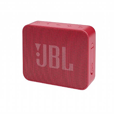 Caixa de Som Portátil JBL GO Essential - Bluetooth - À prova D`Água IPX7 - 3.1W - Vermelho - JBLGOESRED