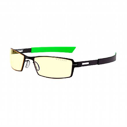 Óculos Gamer Gunnar Moba Razer Edition - Filtro de Luz Azul - Ambar Amarelo - Armação Onix - Preto e Verde - RZR-30007