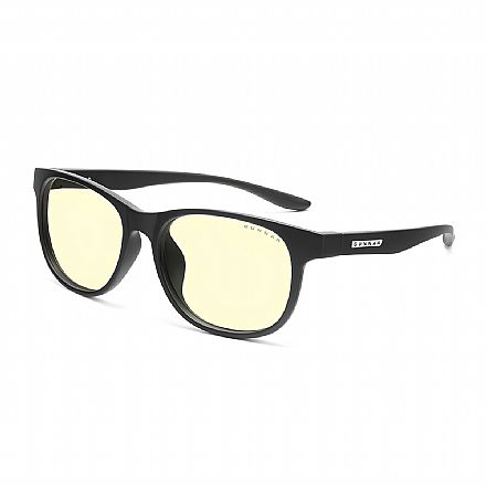 Óculos Gamer Gunnar Rush - Filtro de Luz Azul - Ambar Amarelo - Antirreflexo - Armação Onix - Preto - RUS-00101