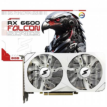 Placa de Vídeo AMD Radeon RX 6600 8GB GDDR6 128bits - Superframe Falcon Series - SF-GC-FCAM66008GD6W
