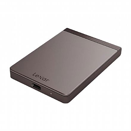 SSD Externo 2TB Lexar SL200 - Portátil - USB 3.1 - Preto - LSL200X002T-RNNNNU