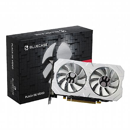 Placa de Vídeo AMD Radeon RX 580 8GB GDDR5 256bits - Bluecase - White BP-RX580-8GD5D2BXW