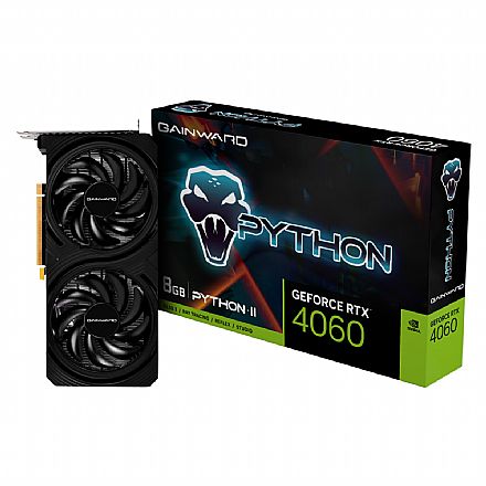 Placa de Vídeo GeForce RTX 4060 8GB GDDR6 128bits - Phyton II - Gainward NE64060019P1-1070V
