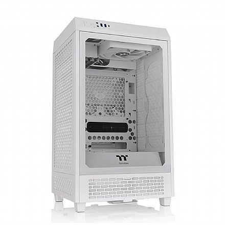 Gabinete Thermaltake The Tower 200 Snow Edition - Vidro Temperado - 2 x Fan 140mm - Mini ITX - CA-1X9-00S6WN-00