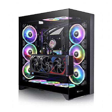 Gabinete Thermaltake CTE E600 Mx Black Win - Vidro Temperado - Mid Tower E-ATX - CA-1Y3-00M1WN-00