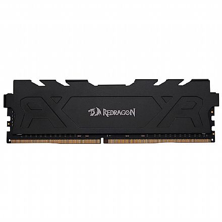 Memória 16GB DDR4 3200MHz Redragon GM-708 - CL16 - com Dissipador - Preto