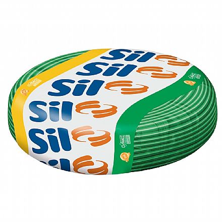 Cabo Flexível 2.5mm Sil - Rolo de 100 Metros - Antichamas - Verde