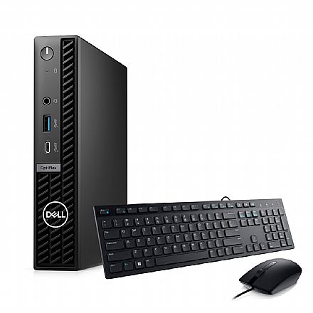 Computador Dell Optiplex 7020 Micro - Intel i5 14500T, RAM 16GB, SSD 512GB, Kit Teclado e Mouse Windows 11 Professional - Outlet
