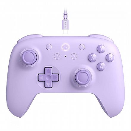 Controle 8BitDo Ultimate 2C - Conexão USB - Compatível com PC e Android - Roxo - 82CD01