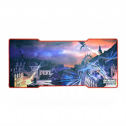 Mouse Pad Gamer K-Mex Dragao - Extra Grande - 800 x 350 x 3mm - FXX82350004CK1X
