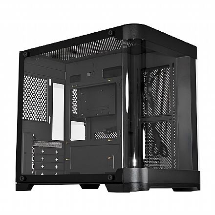 Gabinete Gamer Aquário K-Mex Curva Micro CG-01AG - Vidro Temperado - Micro ATX - Preto - CG01AGRH001CB0X