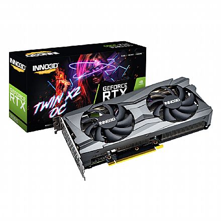 Placa de Vídeo GeForce RTX 3060 12GB GDDR6 - INNO3DD Twin X2 - DLSS - Ray Tracing - N30602-12D6-119032AH