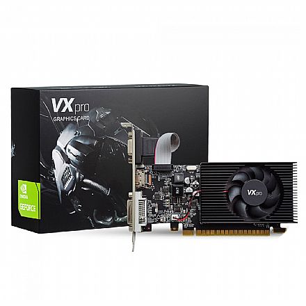 Placa de Vídeo GeForce GT 730 4GB GDDR3 128bits - Vxpro - VXGT730LP-4GD3-A