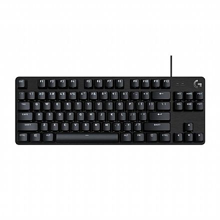 Teclado Mecânico Gamer Logitech G413 TKL SE - ABNT2 - Iluminação Branca - Anti-ghosting - Switch Tactile - Preto - 920-010562