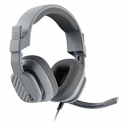 Headset Gamer Logitech Astro A10 - Microfone Flip-Up-Mute - para Playstation e PC - Conector 3.5mm - Cinza - 939-002070
