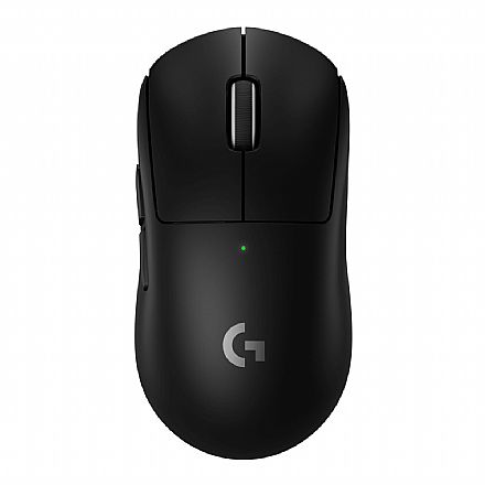 Mouse Gamer Sem Fio Logitech G Pro X Superlight 2 - 44.000dpi - Sensor HERO 2 - Receptor USB LightSpeed - 95h de Bateria - Preto - 910-006629