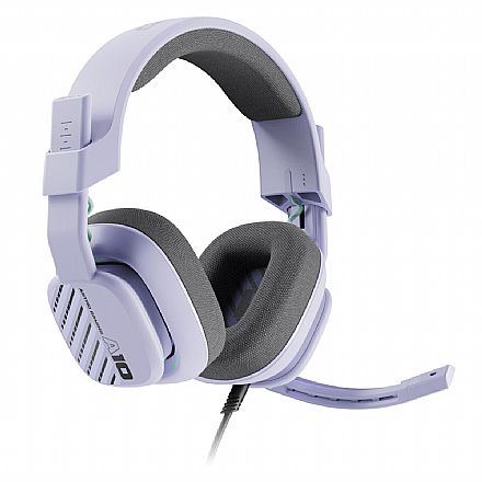 Headset Gamer Logitech Astro A10 - Microfone Flip-Up-Mute - para Playstation e PC - Conector 3.5mm - Lilás - 939-002077