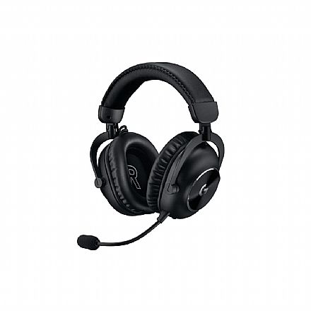 Headset Gamer sem Fio Logitech G Pro X 2 Lightspeed - G HUB - Drivers Grafeno 50mm - 50h de Bateria - Receptor Lightspeed, Bluetooth e 3.5mm - PC e Playstation - Preto - 981-001262
