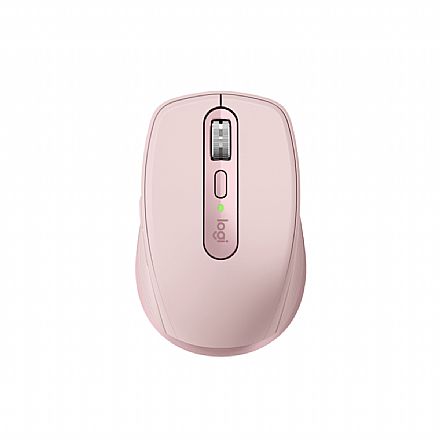 Mouse sem Fio Logitech MX Anywhere 3S - Bluetooth - 8000dpi - Logitech Flow - Logi Bolt - Rosé - 910-006934