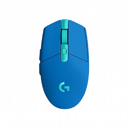 Mouse Gamer Sem Fio Logitech G305 - G HUB - 12000dpi - 6 Botões - Lightspeed - Azul - 910-006013