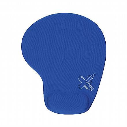 Mousepad Ergônomico Maxprint Smart - Apoio de Pulso em Gel - Azul - 60000096