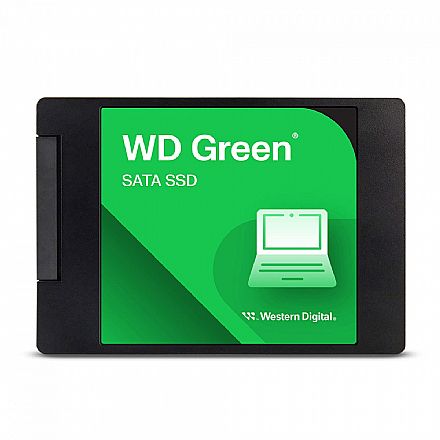 SSD 1TB Western Digital Green - SATA - Leitura 545 MB/s - Gravação 550MB/s - WDS100T3G0A