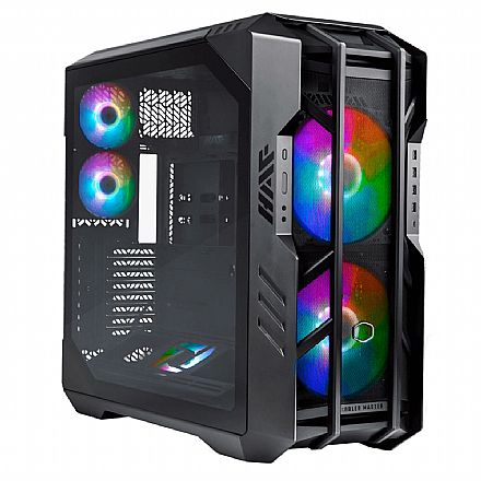 Gabinete Gamer Cooler Master Haf 700 - Vidro Temperado - Inclusos 2 Coolers ARGB 200mm - Controladora de Fans - E-ATX - H700-IGNN-S00