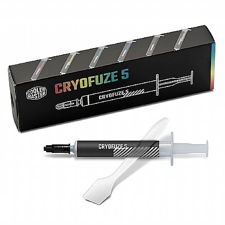 Pasta Térmica Cooler Master Cryofuze 5 White - Seringa 3g - 12.6 W/m-K - MGY-ADSW-N03G-R1