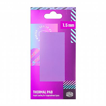 Pad Térmico Cooler Master - 95 x 45 x 1.5mm - 13.3 W/m-k - TPX-NOPP-9015-R1