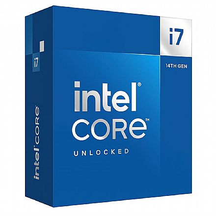 Intel® Core i7 14700K - LGA 1700 - 3.4GHz (Turbo 5.6GHz) - Cache 33MB - 14ª Geração - BX8071514700K