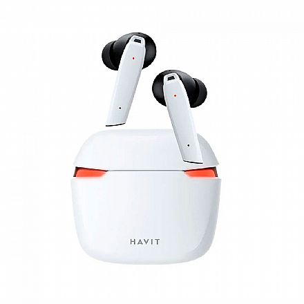 Fone de Ouvido Bluetooth Intra-Auricular Havit TW929 Pro - Microfone - TWS - Case carregador - Branco - HVTWS-TW929PRO-WH