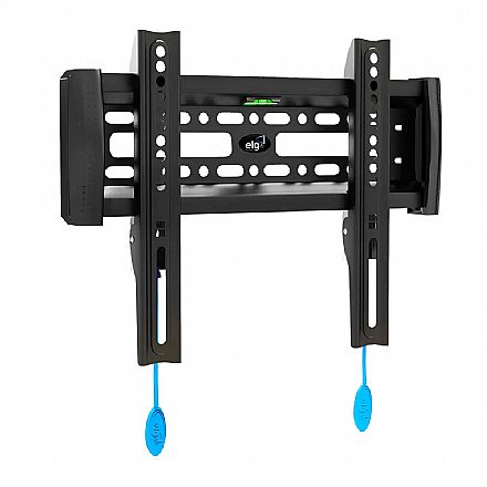 Suporte para Monitor / TV Até 43" - Fixo de Parede - Suporta até 30Kg - Padrão VESA - Indicador de Nível - ELG E200