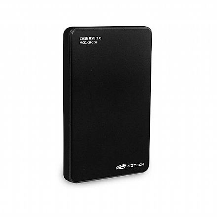 Case para HD SATA 2.5" C3Tech - USB 2.0 - CH-200BK - Preto