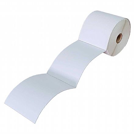 Rolo Etiqueta Adesiva 100 x 150mm - Branca - ideal para Correios - 200 Etiquetas - para Impressora Térmica