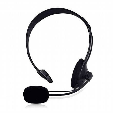 Headset Bright Office 0017 - Monoauricular - Conector P3 - Cancelamento de Ruído - Preto
