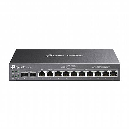 Roteador Load Balance TP-Link ER7212PC - Gigabit - VPN - Omada - Até 4 Portas WAN - PoE+ - 2 Portas SFP WAN/LAN