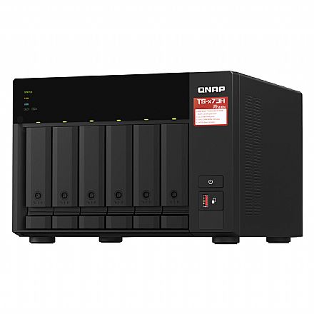 Storage NAS Qnap TS-673A-8G - Nuvem Pessoal Privada - 2 x 2.5 GbE - AMD Ryzen - 2 x M.2 Nvme - 2 x PCIe x4 - 6 baias SATA