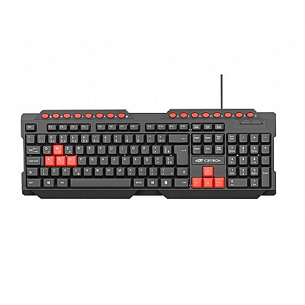 Teclado Gamer C3Tech KG-10 V2 - ABNT2 - Teclas Multimídia - KG-10V2BK