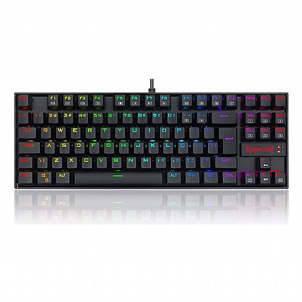 Teclado Mecânico Gamer Redragon Kumara Pro - ABNT2 - RGB - Switch Magnetico Brown - Preto - K552RGB-PRO V2 PT-Brown
