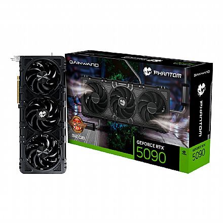 Placa de Vídeo GeForce RTX 5090 32GB GDDR7 512bits - Gainward - Phantom GS Series - DLSS 4 - Ray Tracing - NE75090S19R5-GB2020P