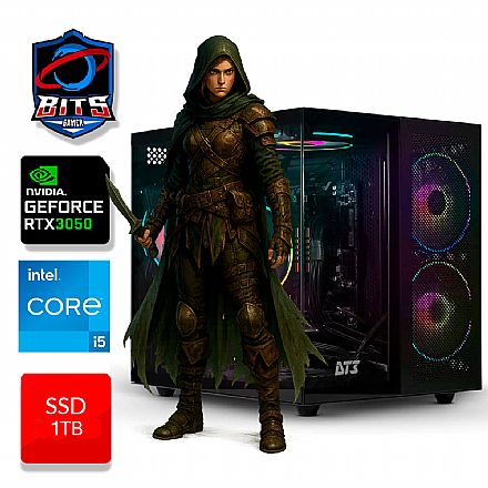 PC Gamer Bits 2025 - Intel Core i5 12400F, 16GB RAM, SSD M2 1TB, RTX 3050 6GB - Windows 11 Pro