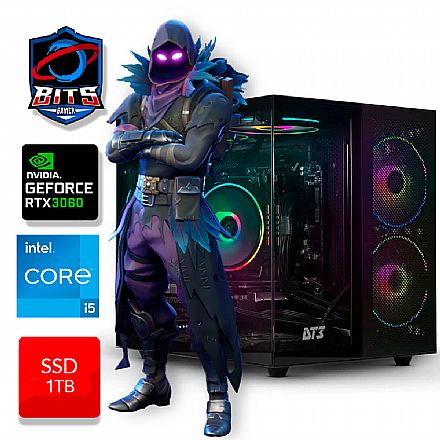 PC Gamer Bits 2025 - Intel Core i5 14400F, 16GB RAM, SSD M2 1TB, RTX 3060 12GB - Windows 11 Pro
